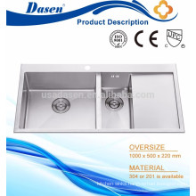 Bath washer sink hand built double bowl with plate Foshan manufacturer